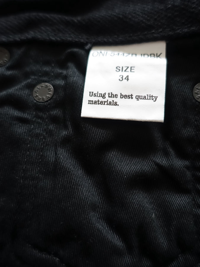 544ZR-IDBK - 20oz SECRET DENIM Indigo x Black - Stylish Tapered