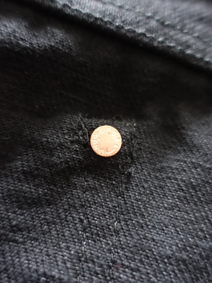 544ZR-IDBK - 20oz SECRET DENIM Indigo x Black - Stylish Tapered