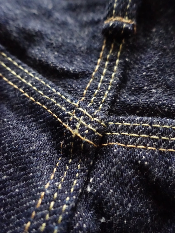 ONI Denim - 547DIZR - TRIPLE STITCHED - 20oz Dark Indigo SECRET DENIM  - Semi-Tight Straight