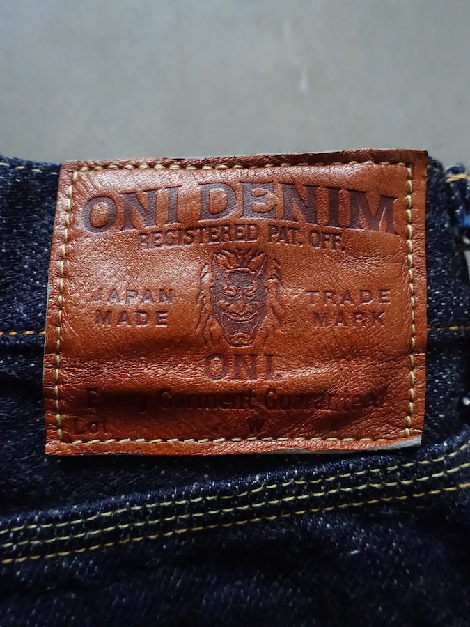 ONI Denim - 547DIZR - TRIPLE STITCHED - 20oz Dark Indigo SECRET DENIM  - Semi-Tight Straight
