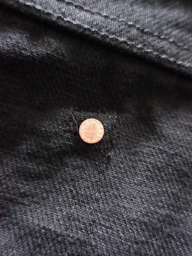 ONI Denim - 622ZR-IDBK - 20oz SECRET DENIM Indigo x Black - Relaxed Tapered