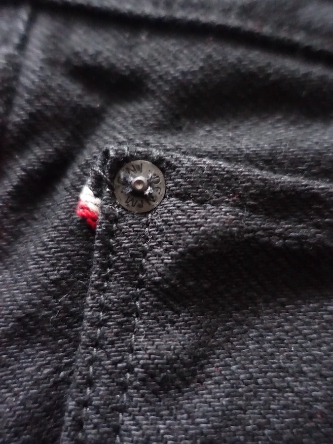 ONI Denim - 622ZR-IDBK - 20oz SECRET DENIM Indigo x Black - Relaxed Tapered