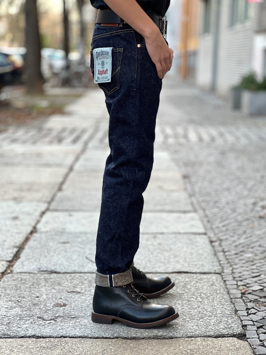 ONI Denim - 902 - ASPHALT - 20oz Selvedge Denim - Highrise Relax Tapered