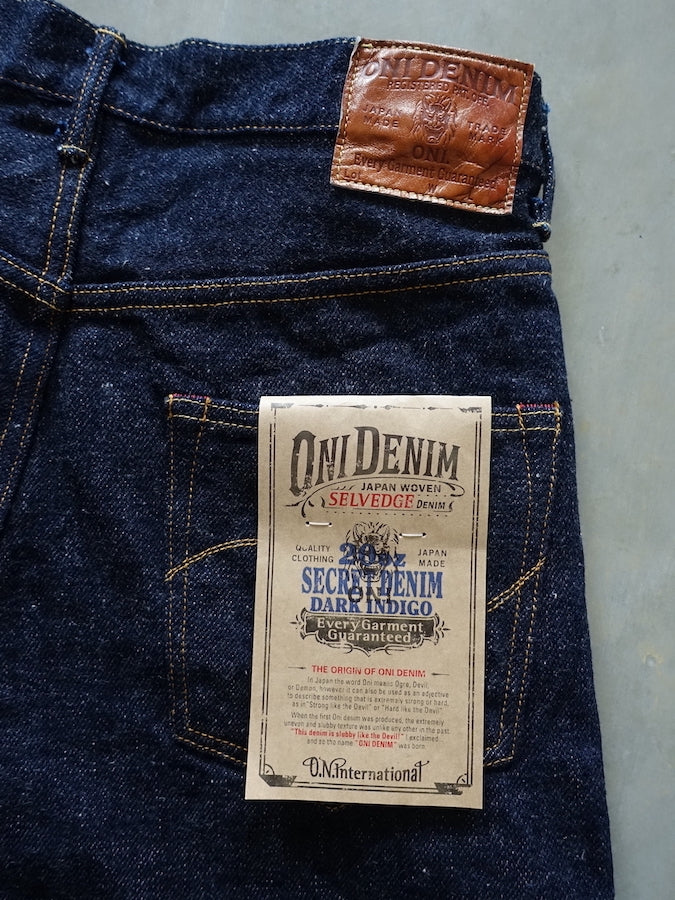 ONI Denim - 246-DIZR  - 20oz Dark Indigo Secret Denim - Mid Rise - Neat Straight