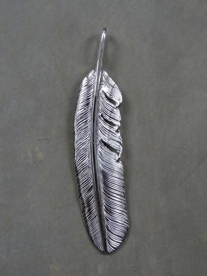 P-001R - Feather Pendant - Large - Right