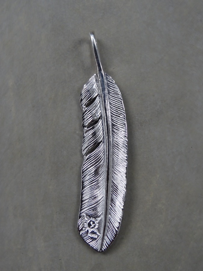 P-001R - Feather Pendant - Large - Right