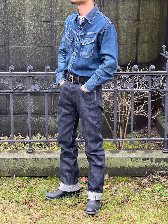 Pherrow's 421SW Jeans - 13.75oz "Yellow & White" Selvedge Denim - Mid Rise - Regular Straight