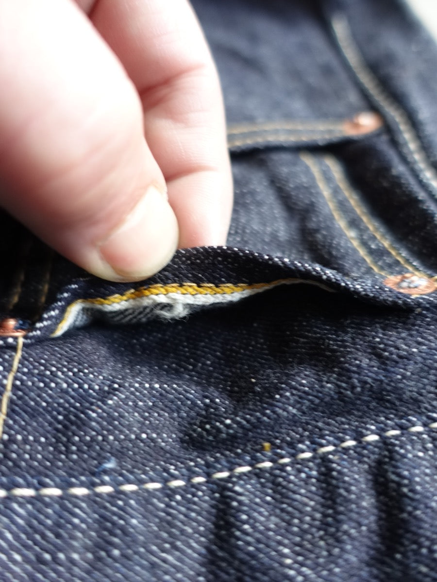 Pherrow's 421SW Jeans - 13.75oz "Yellow & White" Selvedge Denim - Mid Rise - Regular Straight