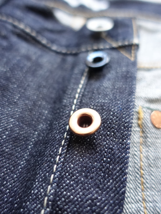 Pherrow's 421SW Jeans - 13.75oz "Yellow & White" Selvedge Denim - Mid Rise - Regular Straight