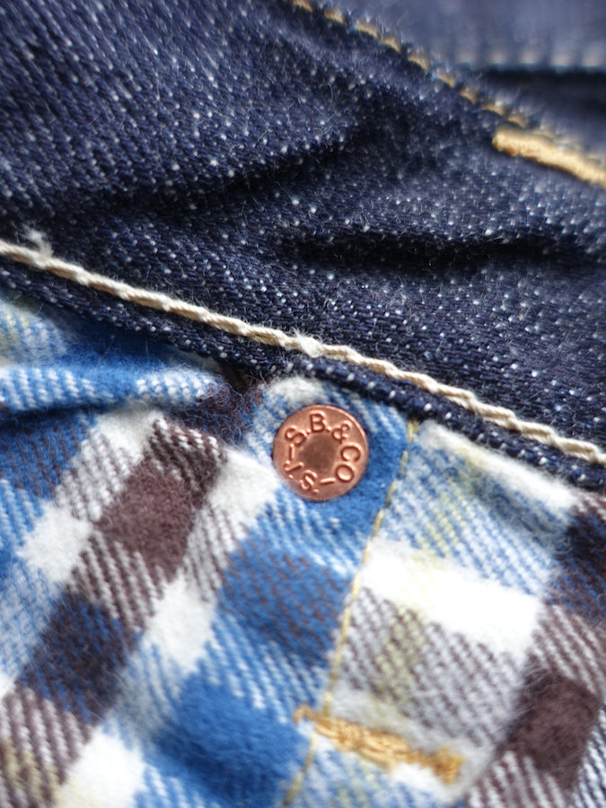 Pherrow's 421SW Jeans - 13.75oz "Yellow & White" Selvedge Denim - Mid Rise - Regular Straight