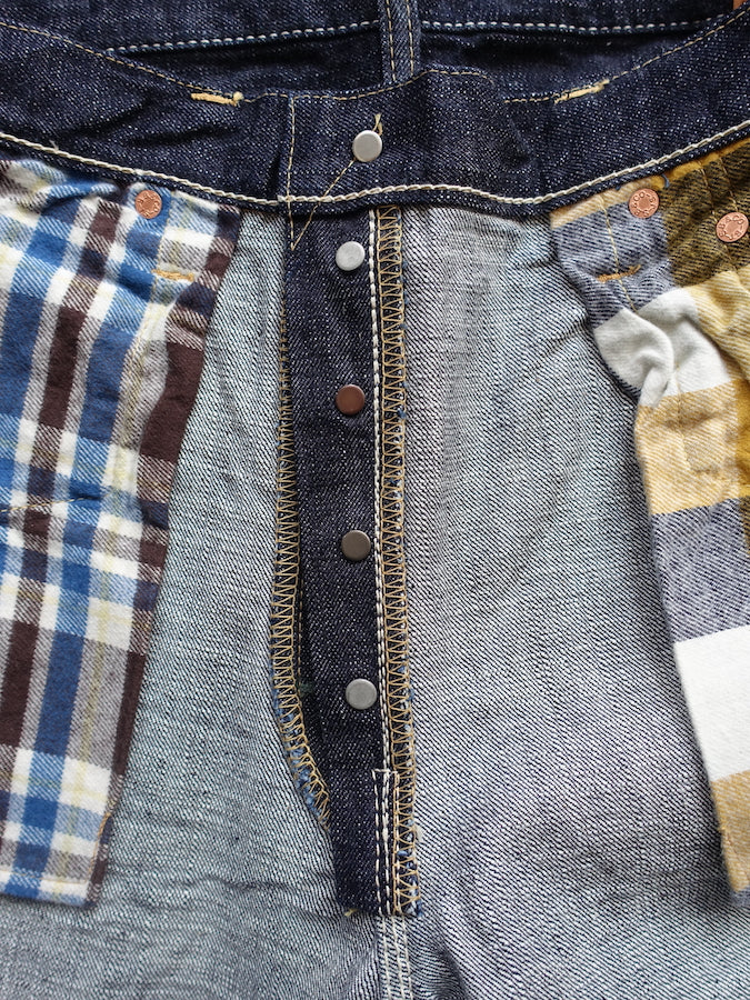Pherrow's 421SW Jeans - 13.75oz "Yellow & White" Selvedge Denim - Mid Rise - Regular Straight