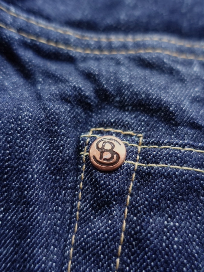 Pherrow's 421SW Jeans - 13.75oz "Yellow & White" Selvedge Denim - Mid Rise - Regular Straight