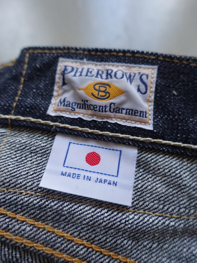 Pherrow's 421SW Jeans - 13.75oz "Yellow & White" Selvedge Denim - Mid Rise - Regular Straight