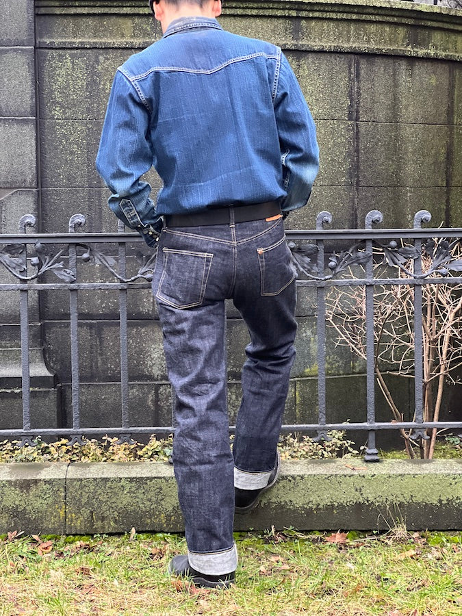 Pherrow's 421SW Jeans - 13.75oz "Yellow & White" Selvedge Denim - Mid Rise - Regular Straight