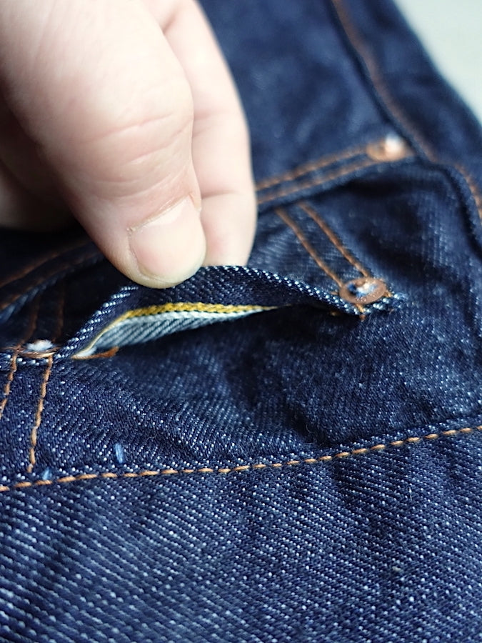 Pherrow's 466SW Jeans - 13.5oz "Yellow & White" Selvedge Denim - 1960`s Model - Tight Straight