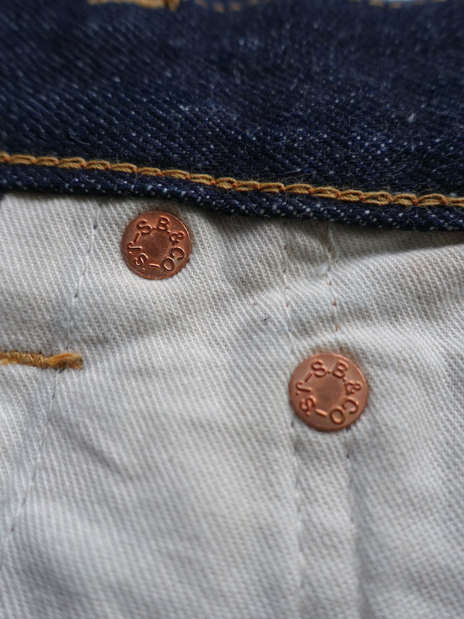 Pherrow's 466SW Jeans - 13.5oz "Yellow & White" Selvedge Denim - 1960`s Model - Tight Straight