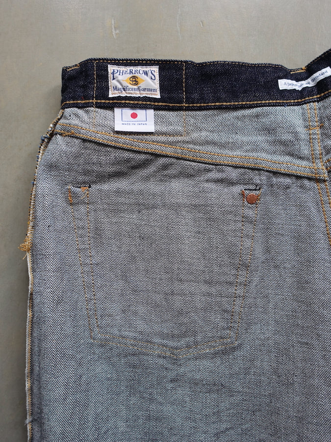Pherrow's 466SW Jeans - 13.5oz "Yellow & White" Selvedge Denim - 1960`s Model - Tight Straight