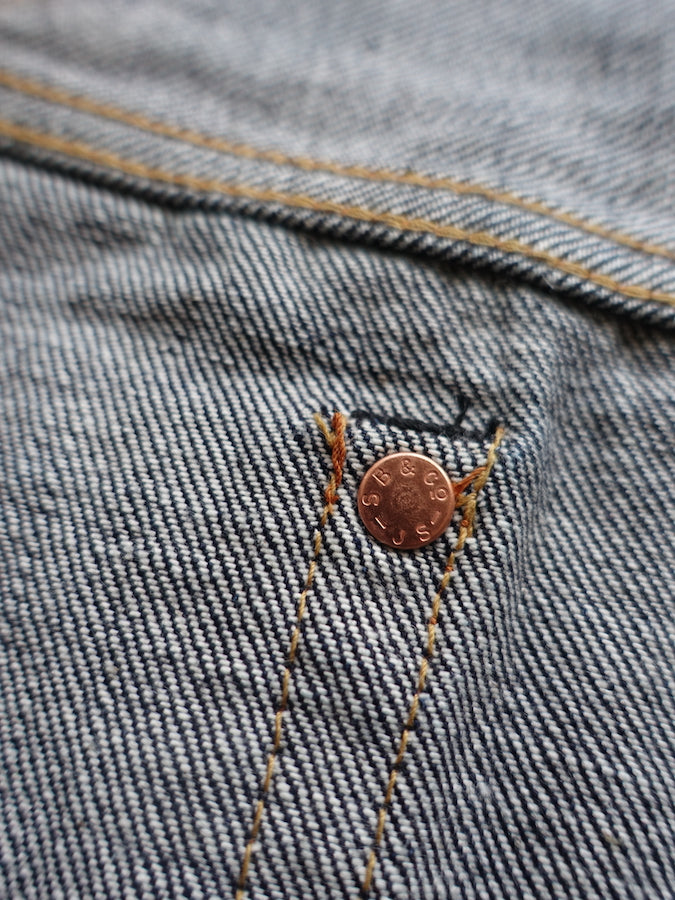 Pherrow's 466SW Jeans - 13.5oz "Yellow & White" Selvedge Denim - 1960`s Model - Tight Straight