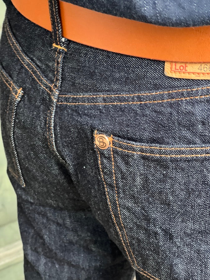 Pherrow's 466SW Jeans - 13.5oz "Yellow & White" Selvedge Denim - 1960`s Model - Tight Straight