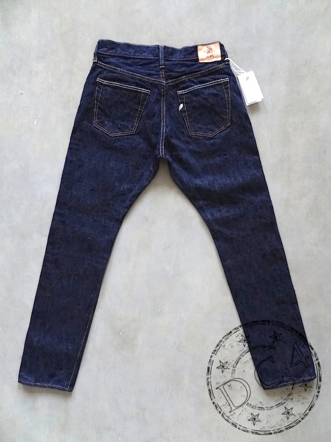 Pure Blue Japan - AI-019 - 17.5oz Aizome Natural Indigo - Relaxed Tapered