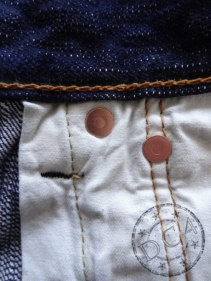 Pure Blue Japan - AI-019 - 17.5oz Aizome Natural Indigo - Relaxed Tapered