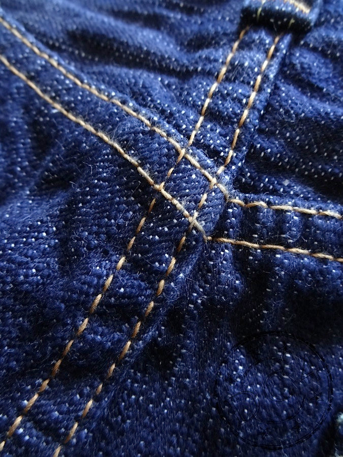 Pure Blue Japan - AI-019 - 17.5oz Aizome Natural Indigo - Relaxed Tapered