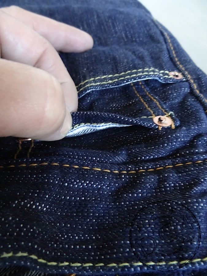 Pure Blue Japan - AI-019 - 17.5oz Aizome Natural Indigo - Relaxed Tapered