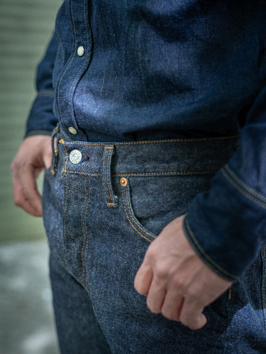 713 - 14oz Japanese Selvedge Denim - Low Rise Type - Tapered Straight