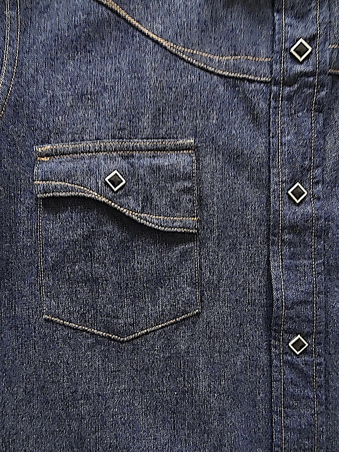 SWD-L02  - 10oz SERUBITCHI Selvedge Denim - HISHO - Western Shirt