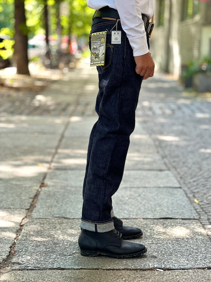 S004JP - 倭 YAMATO MODEL - 15oz "DAMASHII" Selvedge Denim - Indigo - Slim Tapered