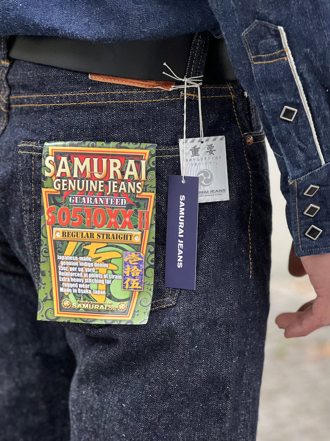 S0510XXII - Indigo - 15oz OTOKOGI Selvedge Denim - Regular Straight