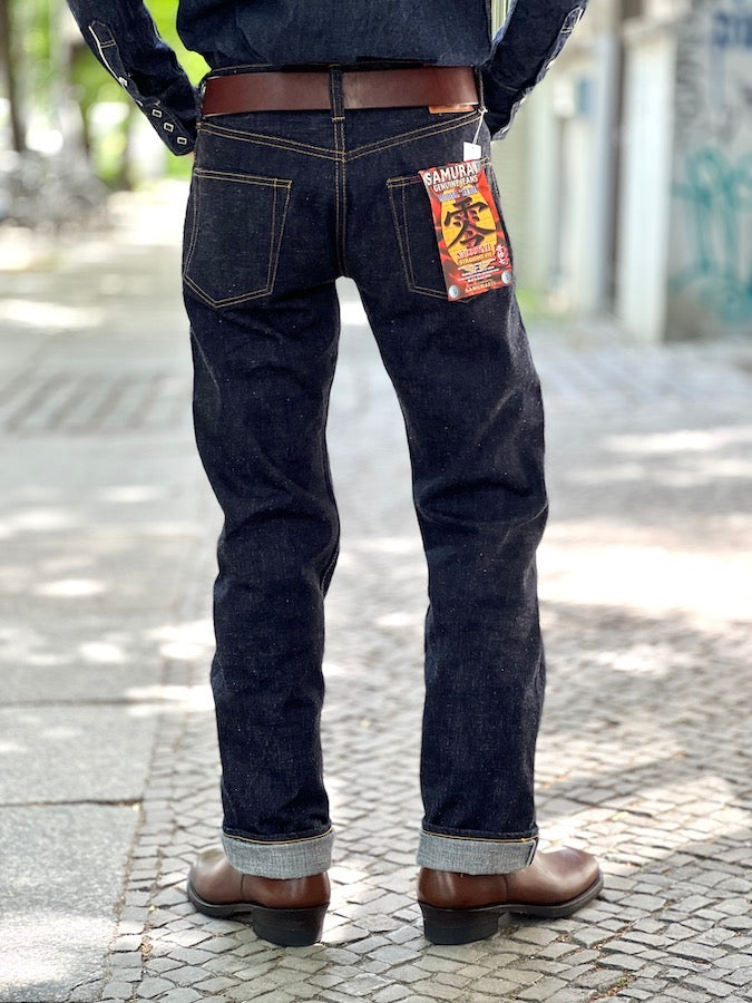 S5000VX - *NEW MODEL* - 17oz BUSHIDO Selvedge Denim - Model "ZERO" - Indigo - Straight Fit