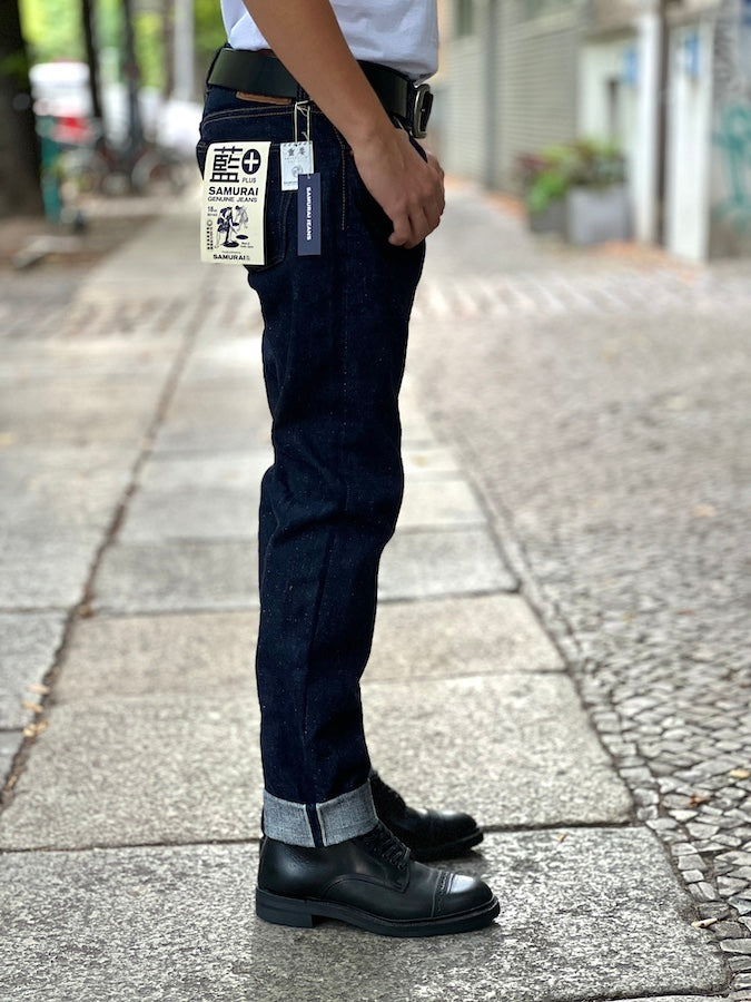 S511AX  "AI PLUS" 18oz Selvedge Denim - Natural Indigo & Indigo Mix - Slim Tapered