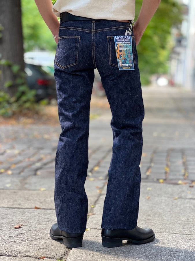 S512BC19oz - 19oz KIWAMI Selvedge Denim - Indigo - Boot Cut