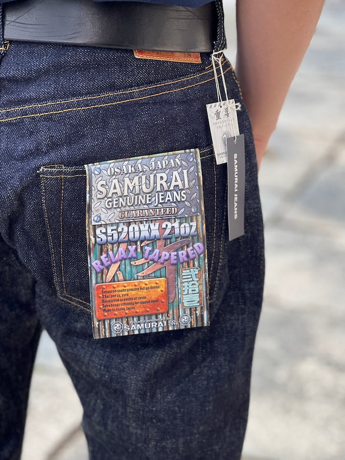 S520XX21oz " CHO-KIWAMI " Denim - Katanamimi Selvedge - Relax Tapered