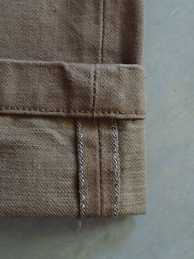 SJ42CP - 15oz Sulfur Dye Selvedge - HEAVY CHINO PANTS - Slim Straight