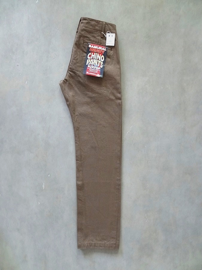SJ42CP - 15oz Sulfur Dye Selvedge - HEAVY CHINO PANTS - Slim Straight
