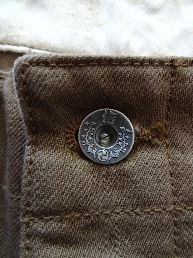 SJ42CP - 15oz Sulfur Dye Selvedge - HEAVY CHINO PANTS - Slim Straight