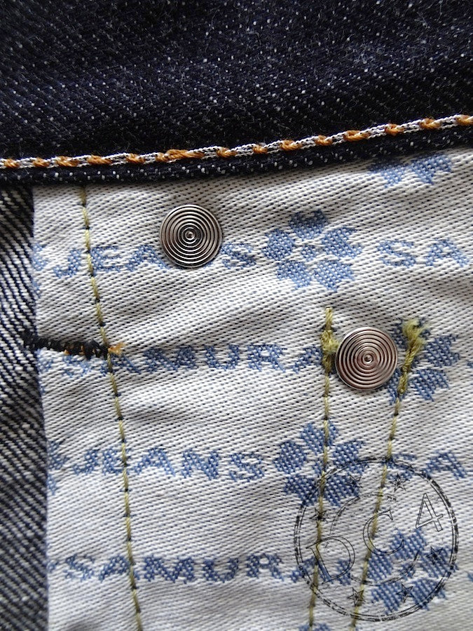 S004JP - 倭 YAMATO MODEL - 15oz "DAMASHII" Selvedge Denim - Indigo - Slim Tapered