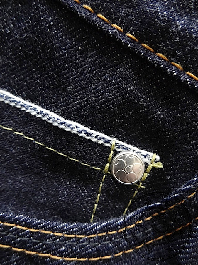 S004JP - 倭 YAMATO MODEL - 15oz "DAMASHII" Selvedge Denim - Indigo - Slim Tapered
