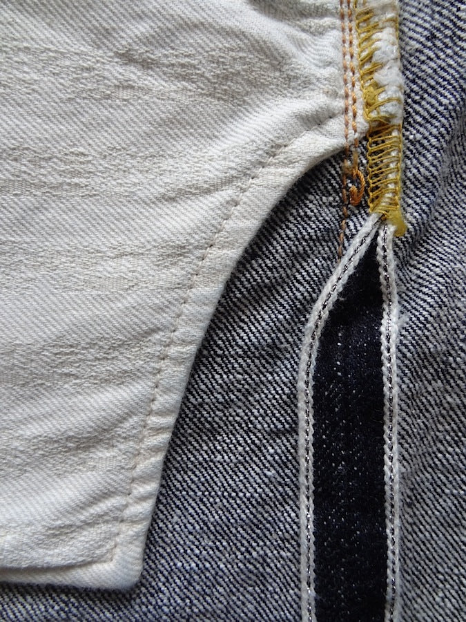 S0255XX - “USHIWAKA" MODEL - 15oz OTOKOGI Selvedge Denim - Slim High Tapered