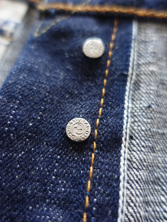 S511AX  "AI PLUS" 18oz Selvedge Denim - Natural Indigo & Indigo Mix - Slim Tapered
