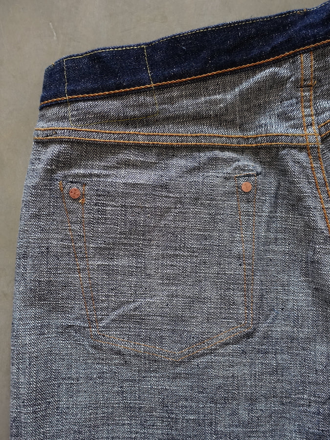 S511AX  "AI PLUS" 18oz Selvedge Denim - Natural Indigo & Indigo Mix - Slim Tapered