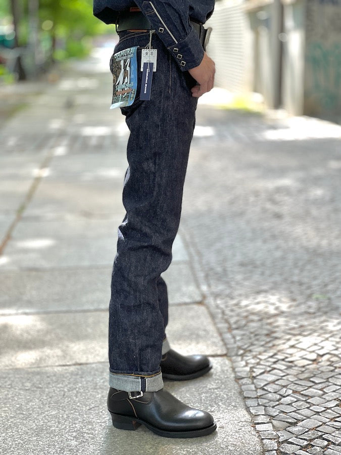 S710XX19ozII - Indigo - 19oz KIWAMI Selvedge Denim - Slim Straight