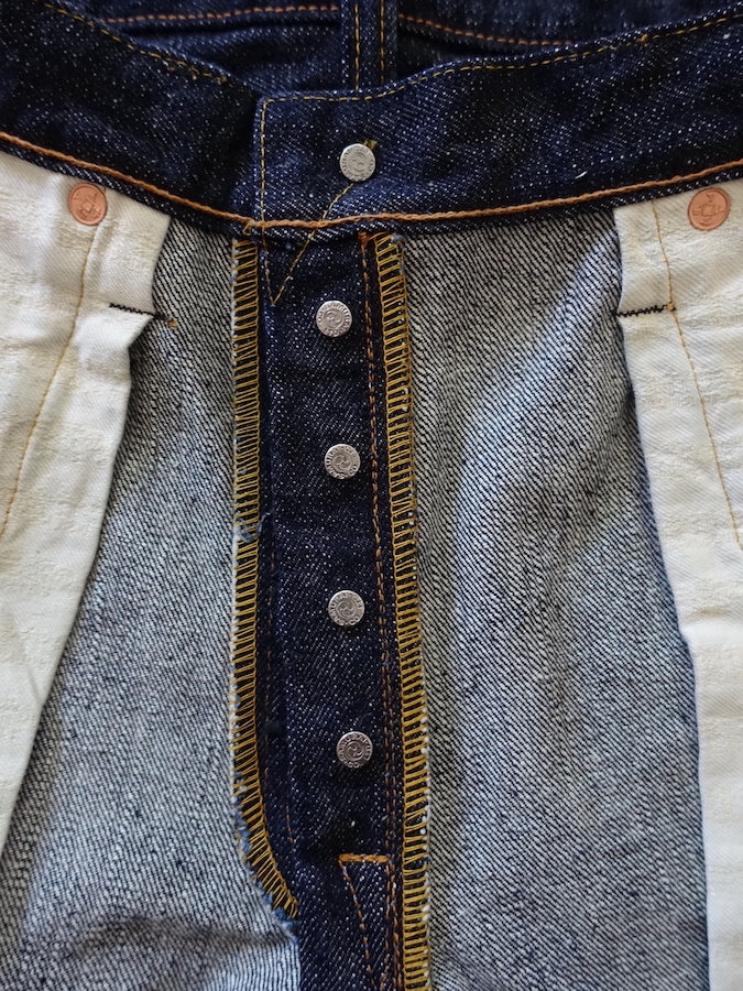 S710XX19ozII - Indigo - 19oz KIWAMI Selvedge Denim - Slim Straight