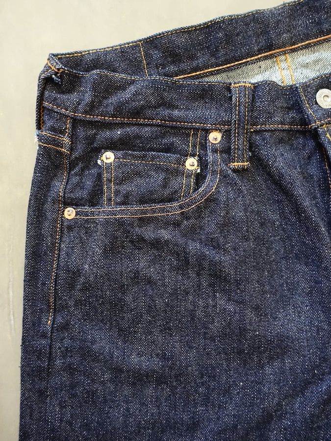 S710XX19ozII - Indigo - 19oz KIWAMI Selvedge Denim - Slim Straight