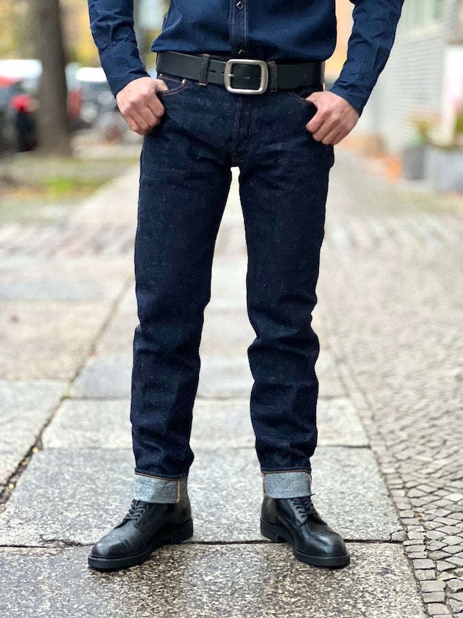S713VXII - 17oz BUSHIDO Selvedge Denim - ZERO Series  - Indigo Dyed - Tight Tapered