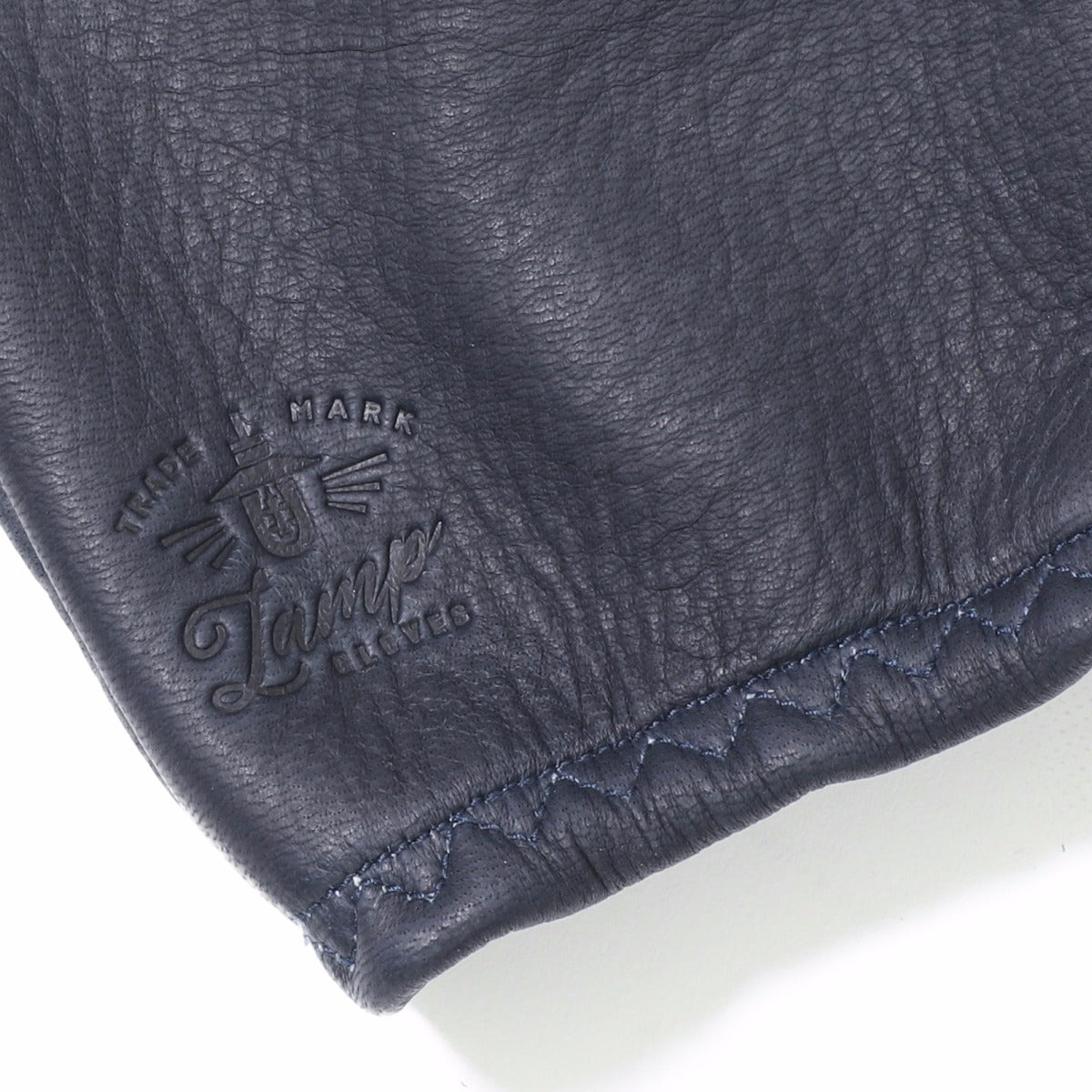 Lamp Gloves - Deerskin Leather - Utility Glove Shorty – NAVY