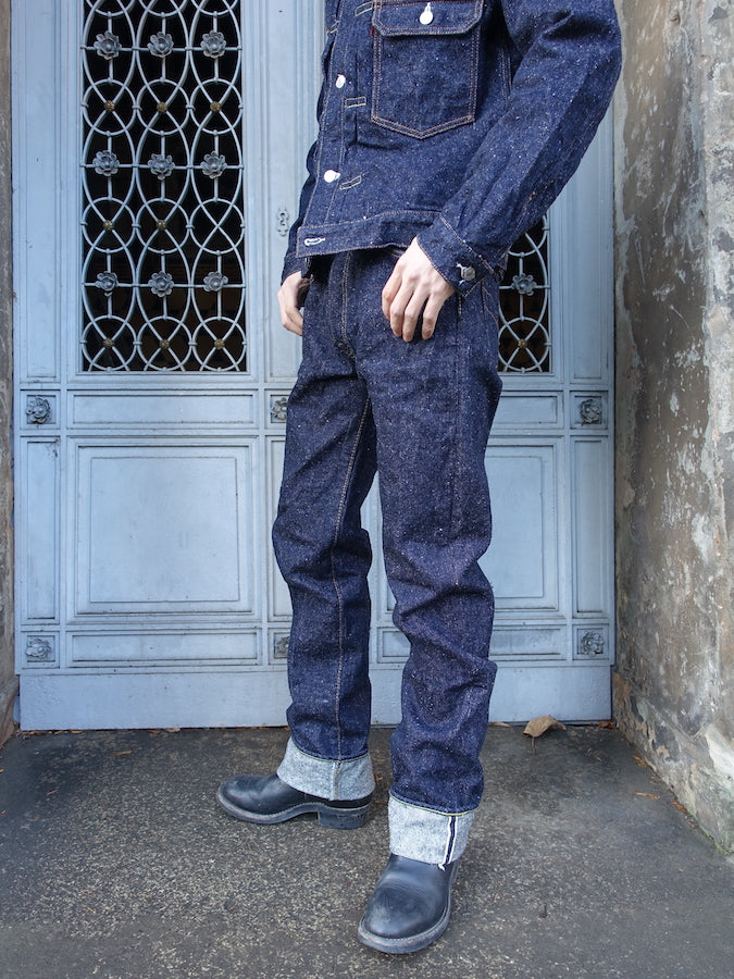 The Strike Gold SG0103KE【KEEP EARTH】Series - 100% Natural Indigo Rope Dyed - 17oz Original Selvedge Denim - Classic Straight