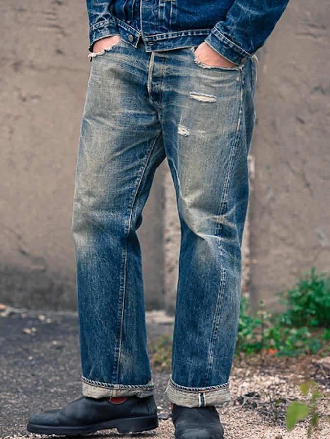 TCB - 50's JEANS - 13.5oz Selvedge Denim - 100% Zimbabwe Cotton - Regular Straight